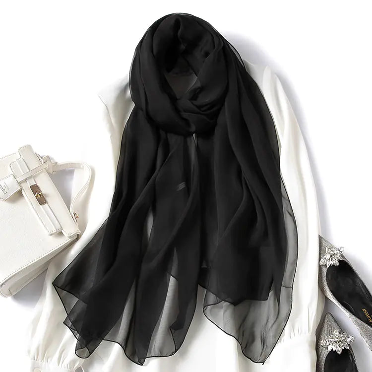 Silk Scarf for Women - 100% Mulberry Silk