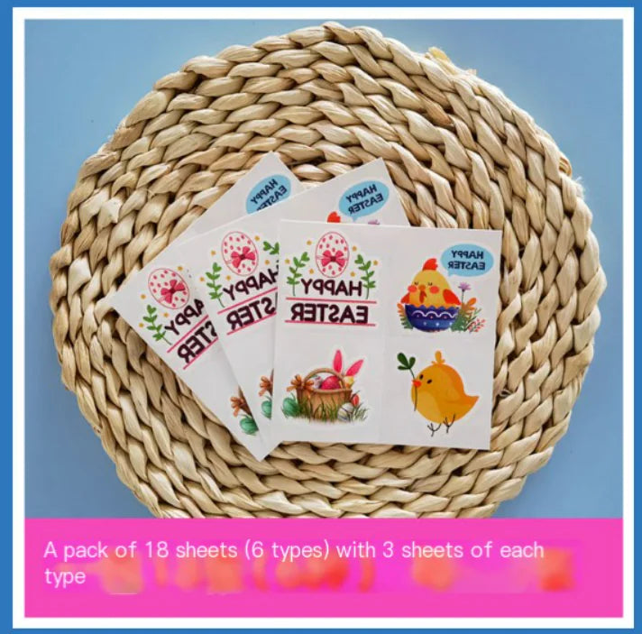 New Waterproof Easter Heart Tattoo Stickers for Kids
