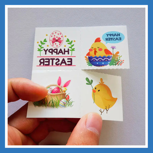 New Waterproof Easter Heart Tattoo Stickers for Kids