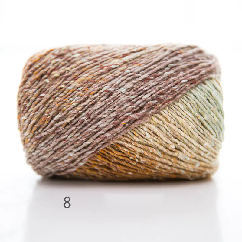 Artist Dyed Colorful Yarn for Crochet Scarf & Hat
