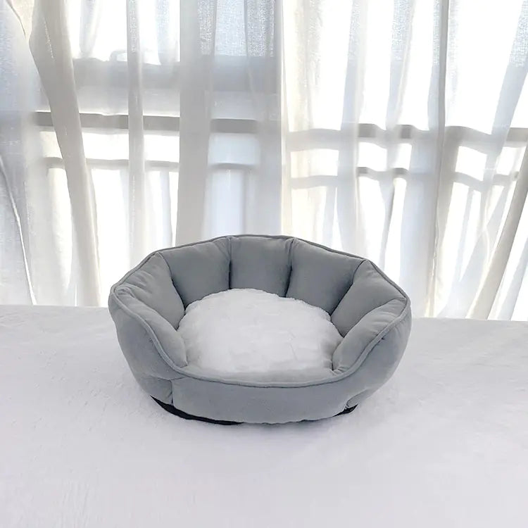 Thickened Plush Shell Pet Bed for Dogs and Cats