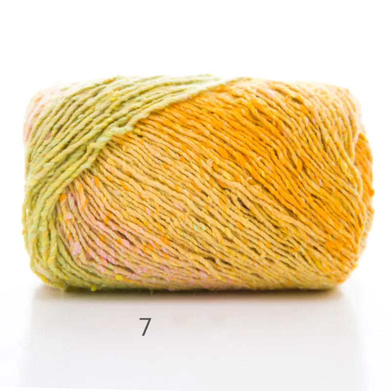 Artist Dyed Colorful Yarn for Crochet Scarf & Hat