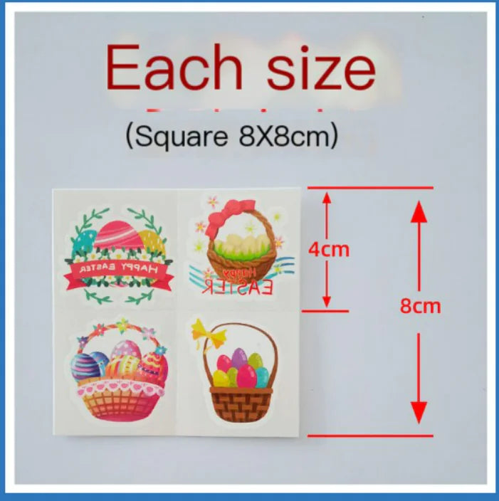 New Waterproof Easter Heart Tattoo Stickers for Kids