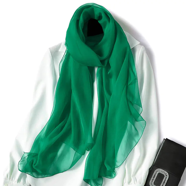 Silk Scarf for Women - 100% Mulberry Silk